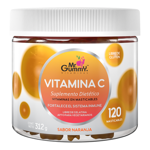 [7-1-089] VITAMINA C OSITO MASTICABLE JAR ADULTO 120 MG